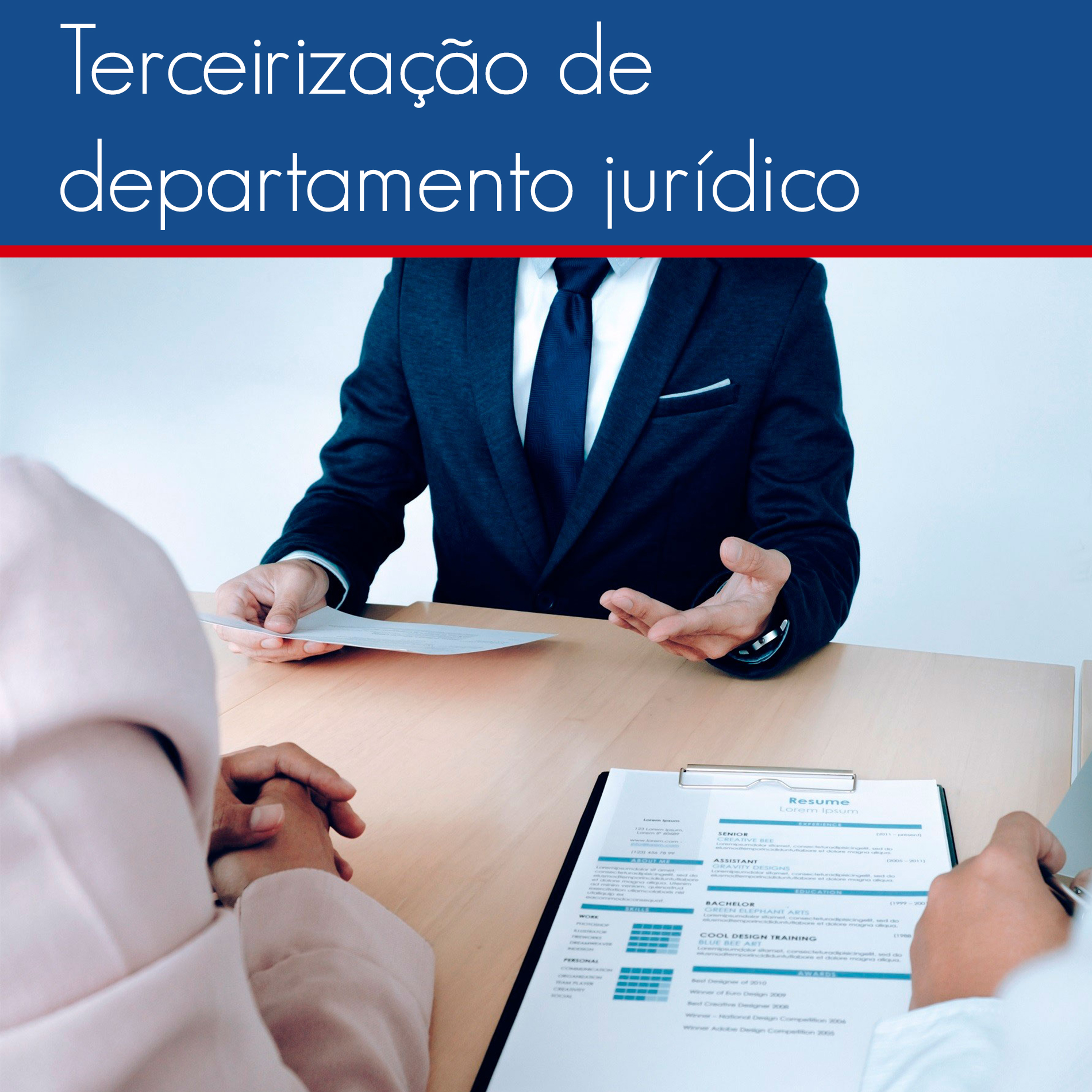 Terceirização de departamento jurídico