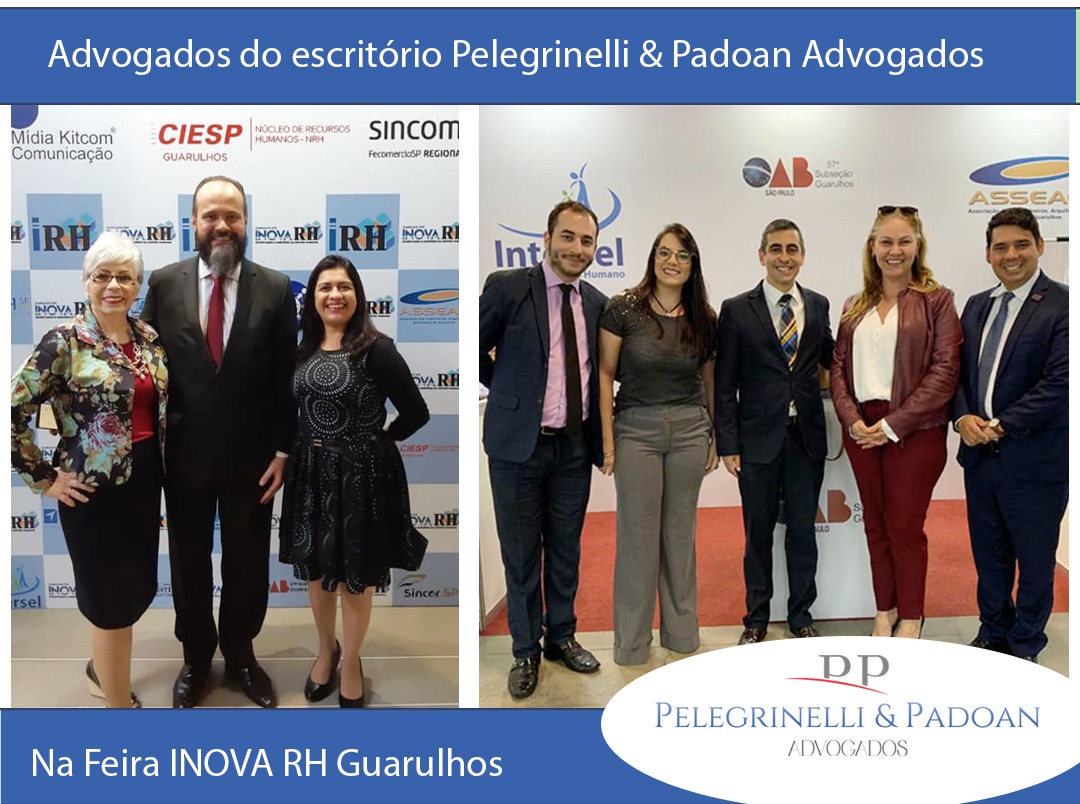 Dra. Ivany Tavares, Dr. Jacksom Gomes, Dra. Bia Costacurta e Dr. Dennis Pelegrinelli na Feira/Congresso Inova RH 2019.